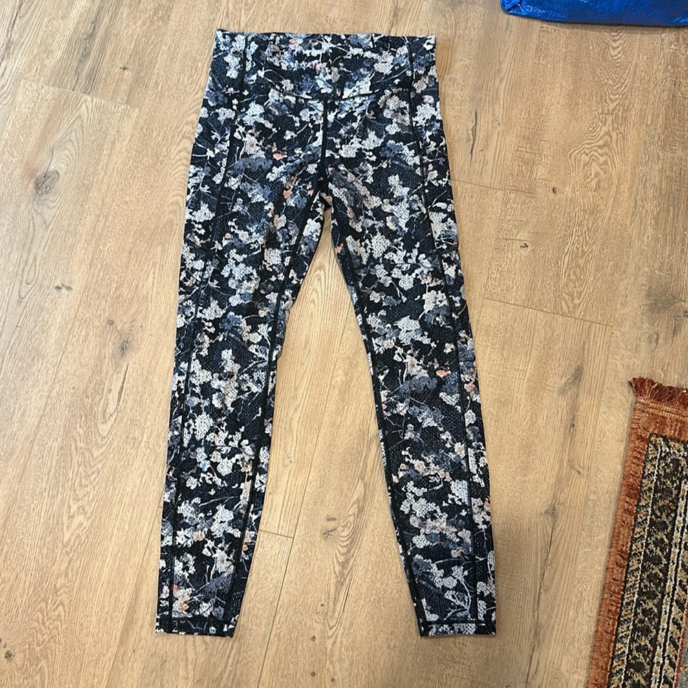 Floral lululemon leggings